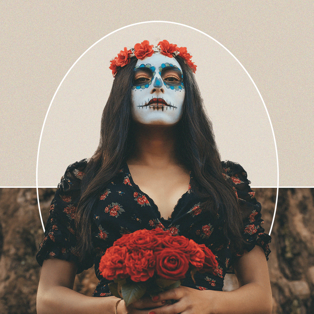 These Día De Los Muertos Makeup Looks Are As Beautiful As the Tradition